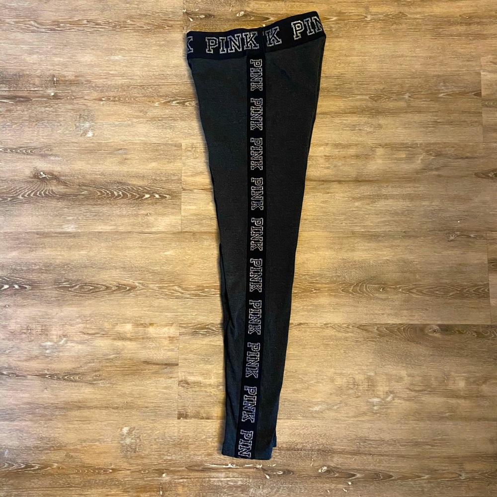 Pink logo yoga pant